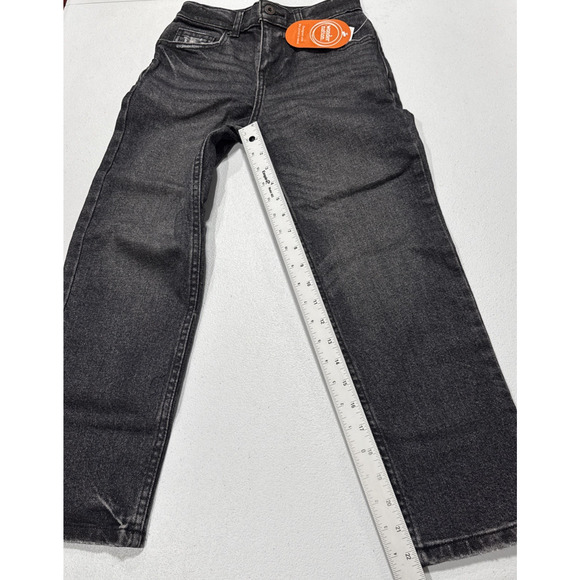 Wonder Nation Skate Fit Jeans Boys 8 Faded Black Denim Adjustable Waist Distress - Picture 10 of 12